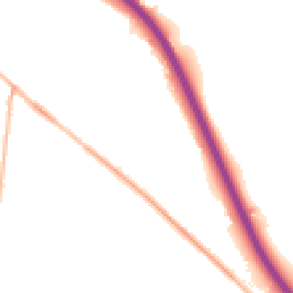 Night-time road noise heatmap for S41 0JP