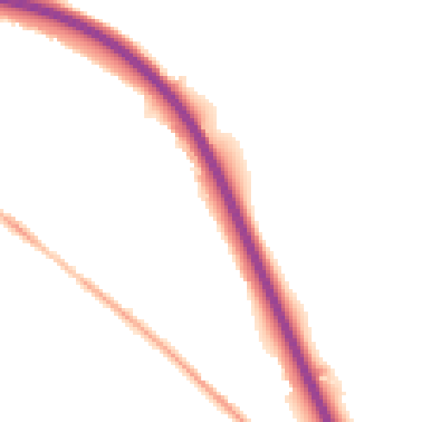 Night-time road noise heatmap for S41 0JY