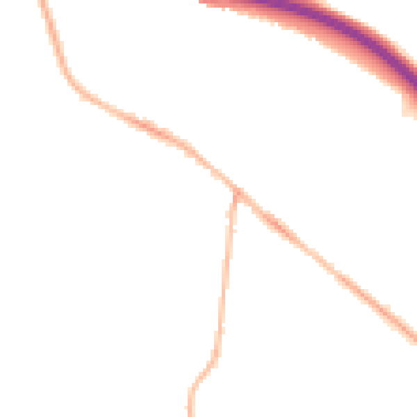 Night-time road noise heatmap for S41 0LH