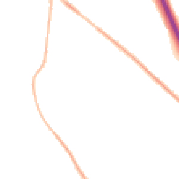 Night-time road noise heatmap for S41 0NA