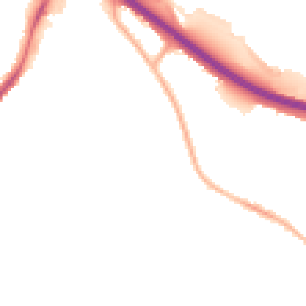Night-time road noise heatmap for S41 0RH