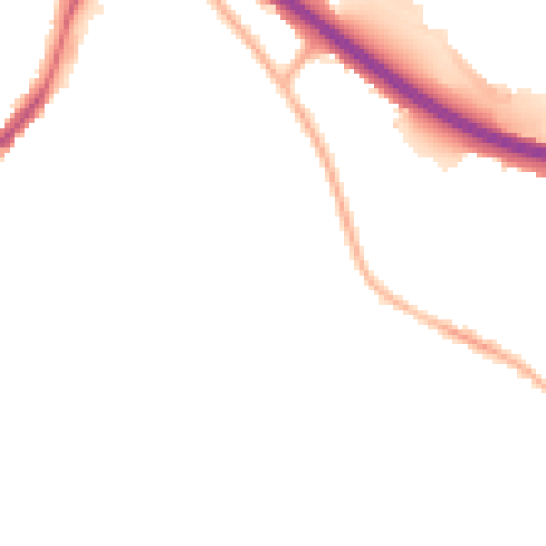 Night-time road noise heatmap for S41 0RJ