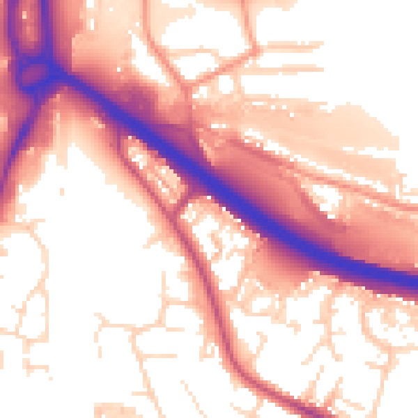 Daytime road noise heatmap for S41 0SE
