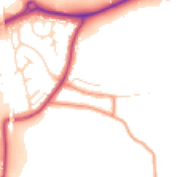 Daytime road noise heatmap for S41 0TH