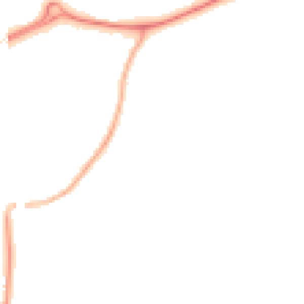 Night-time road noise heatmap for S41 0TH
