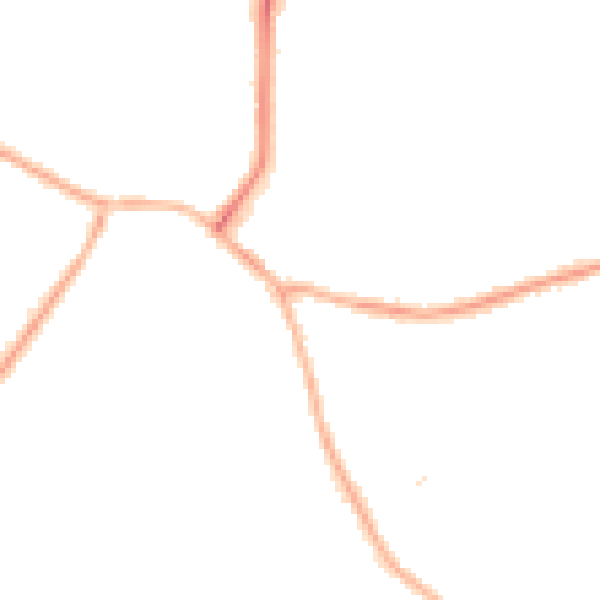 Night-time road noise heatmap for S41 7AN
