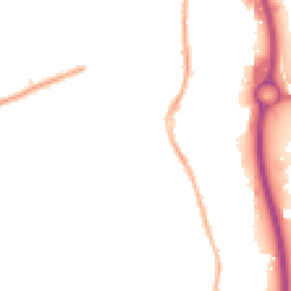 Night-time road noise heatmap for S41 7DR