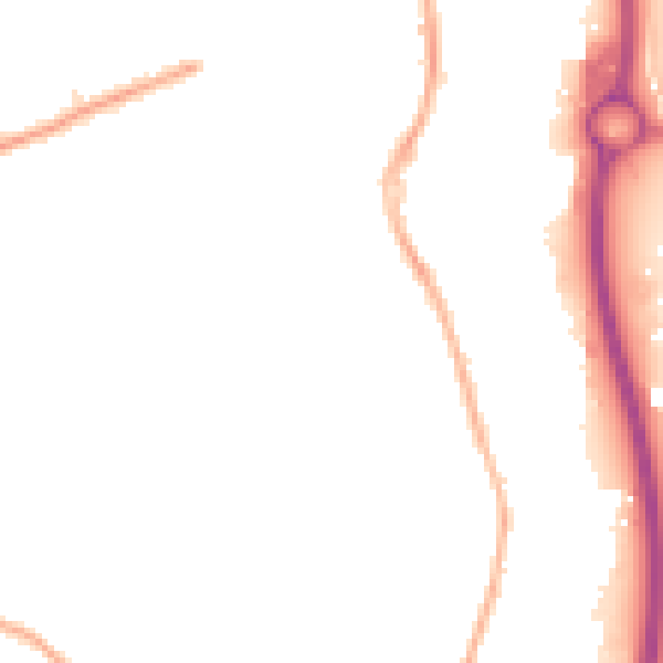 Night-time road noise heatmap for S41 7EF