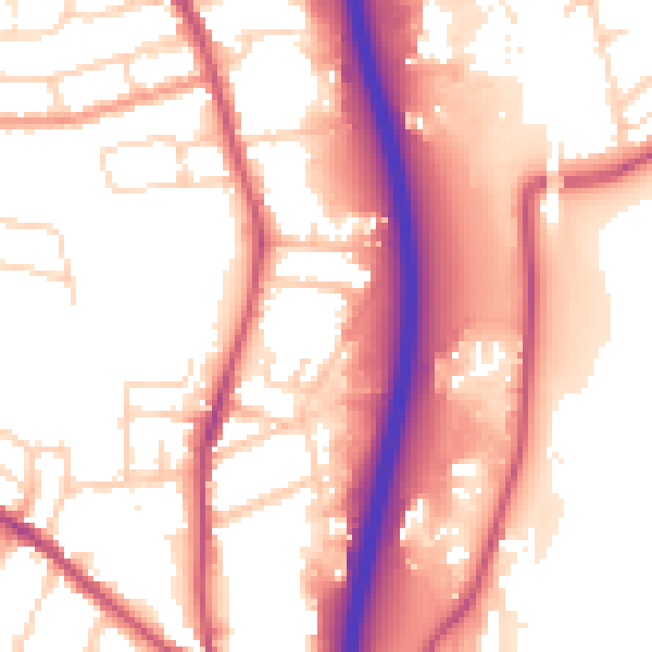 Daytime road noise heatmap for S41 7FF