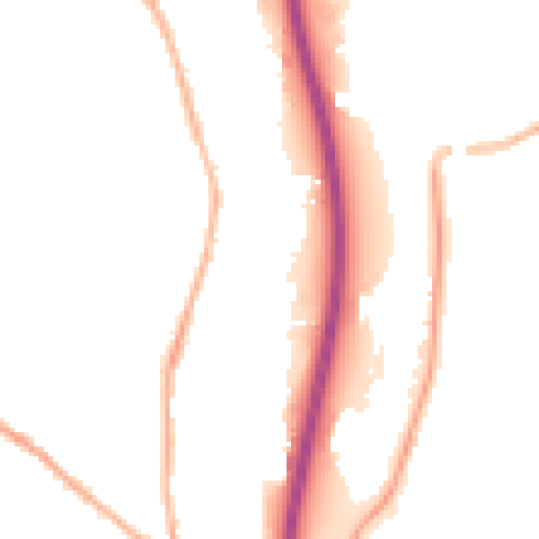 Night-time road noise heatmap for S41 7FF
