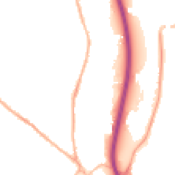 Night-time road noise heatmap for S41 7ND