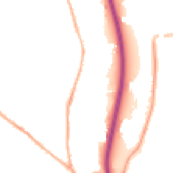 Night-time road noise heatmap for S41 7NN
