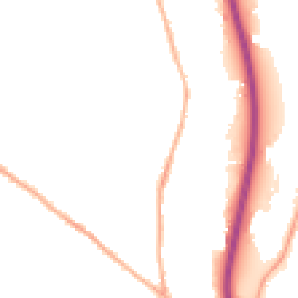 Night-time road noise heatmap for S41 7QQ
