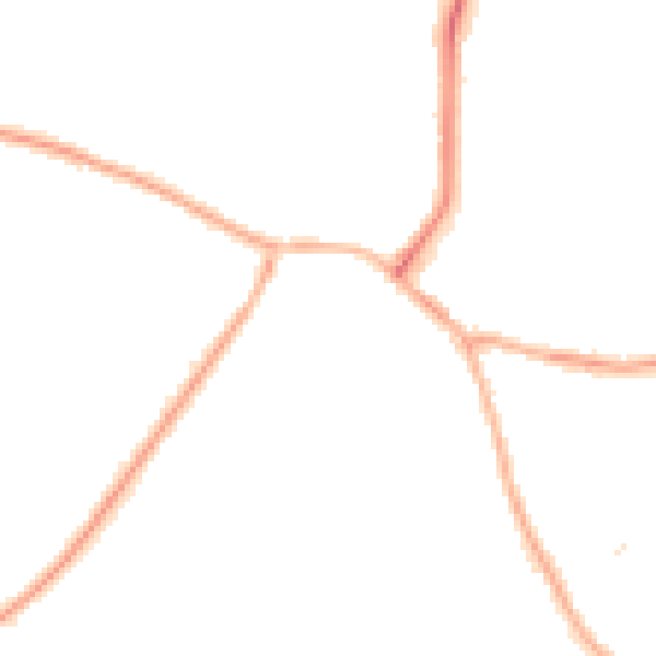Night-time road noise heatmap for S41 7QX