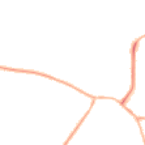 Night-time road noise heatmap for S41 8AF