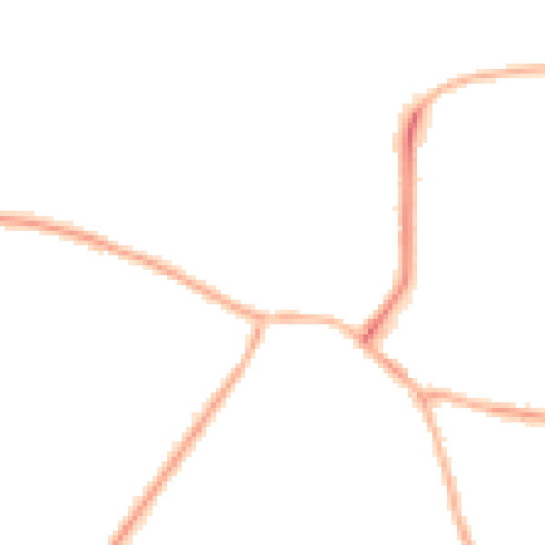 Night-time road noise heatmap for S41 8AW