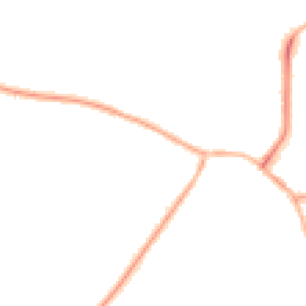 Night-time road noise heatmap for S41 8BD