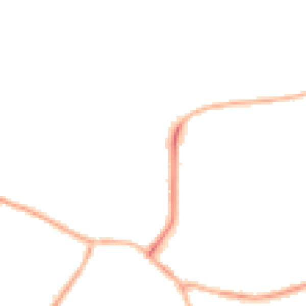 Night-time road noise heatmap for S41 8EA