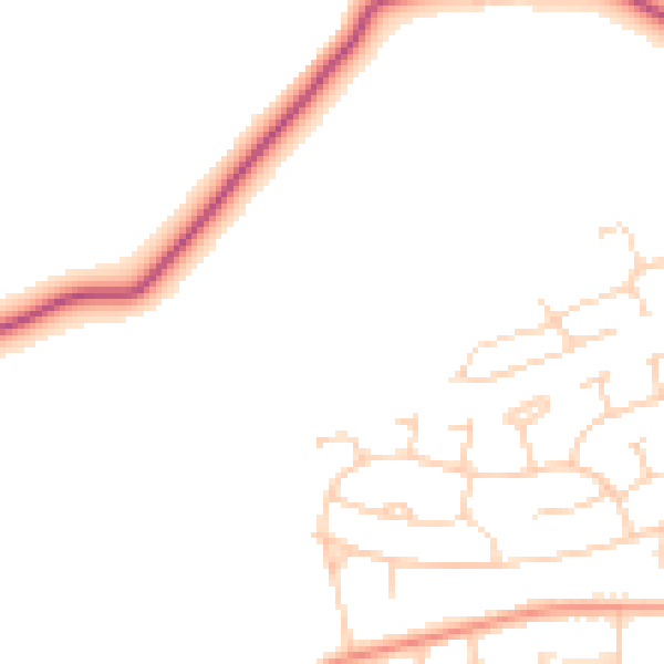 Daytime road noise heatmap for S41 8FB