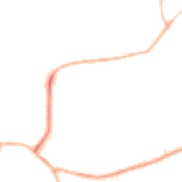 Night-time road noise heatmap for S41 8QT