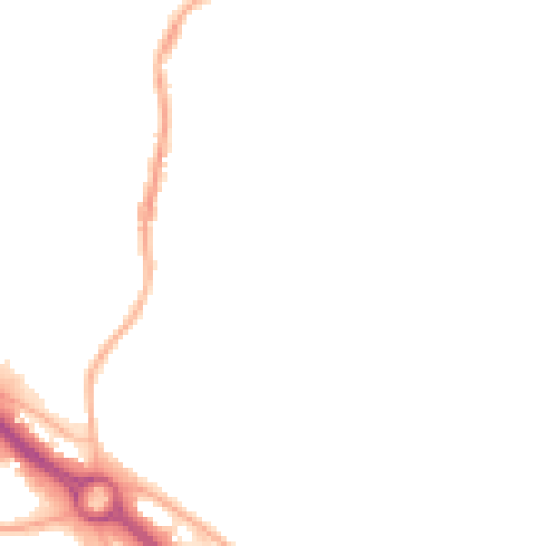 Night-time road noise heatmap for S41 9HR