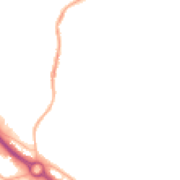 Night-time road noise heatmap for S41 9HS