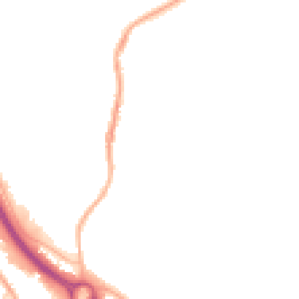Night-time road noise heatmap for S41 9HT