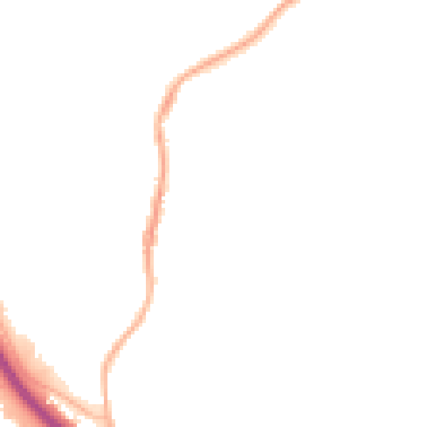 Night-time road noise heatmap for S41 9JG