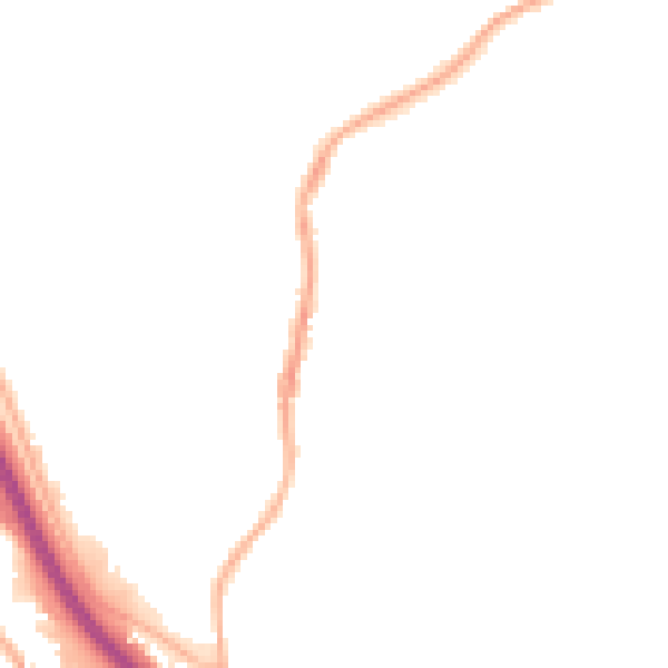 Night-time road noise heatmap for S41 9JH