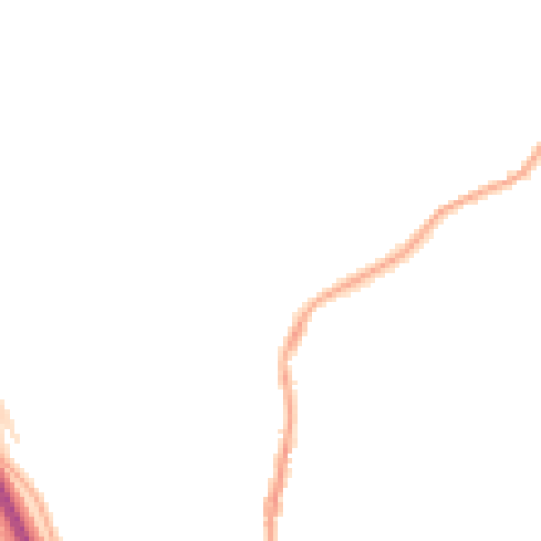 Night-time road noise heatmap for S41 9JX