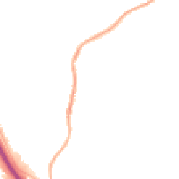 Night-time road noise heatmap for S41 9NG