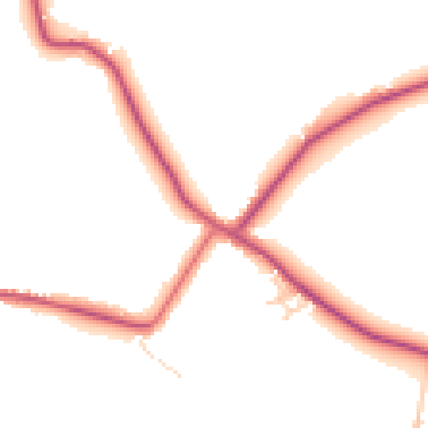 Daytime road noise heatmap for S41 9RS
