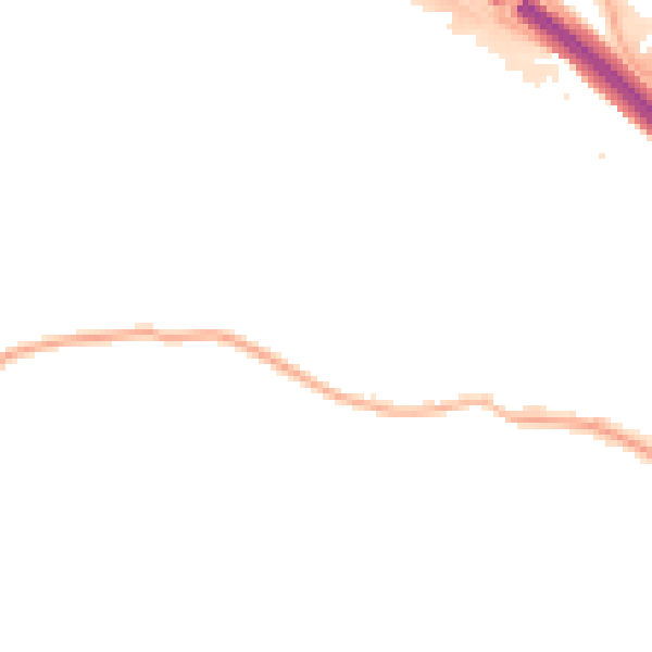 Night-time road noise heatmap for S41 9SH