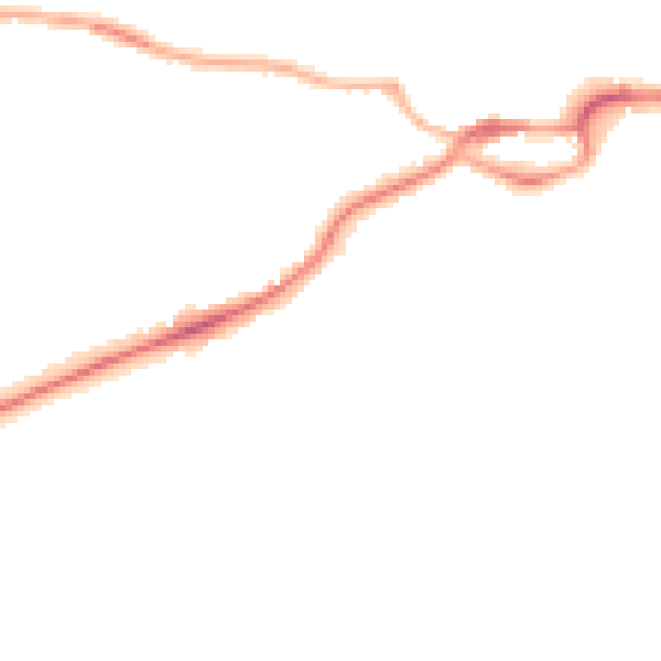 Night-time road noise heatmap for S43 1AF