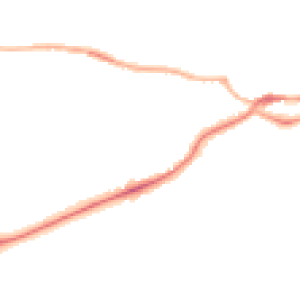 Night-time road noise heatmap for S43 1AJ