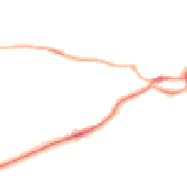 Night-time road noise heatmap for S43 1AN