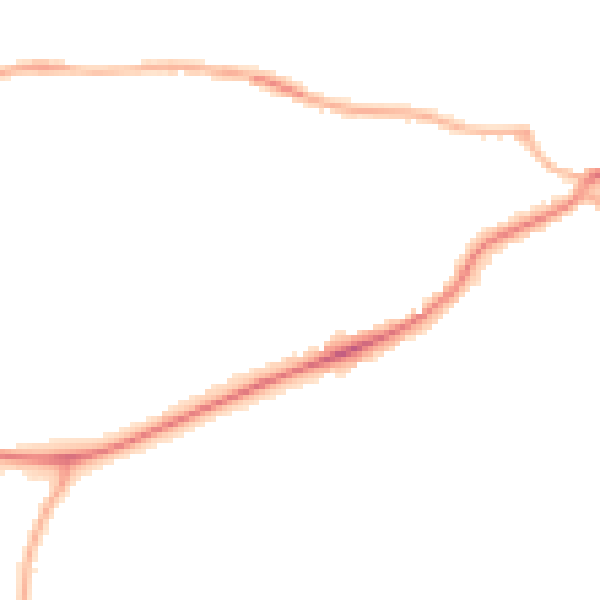 Night-time road noise heatmap for S43 1AQ