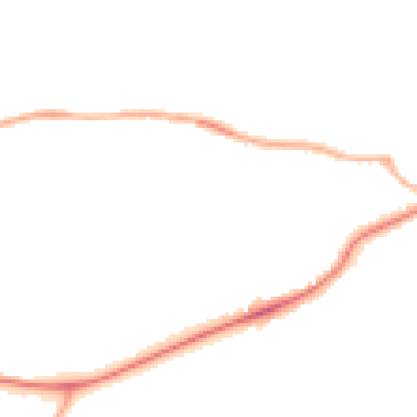 Night-time road noise heatmap for S43 1AS