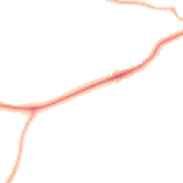 Night-time road noise heatmap for S43 1AU