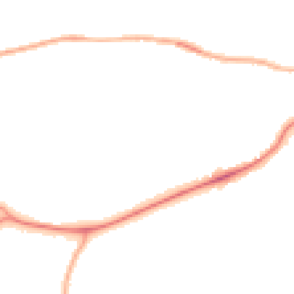 Night-time road noise heatmap for S43 1BA