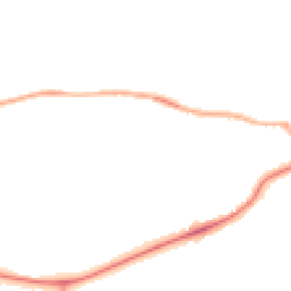 Night-time road noise heatmap for S43 1BG
