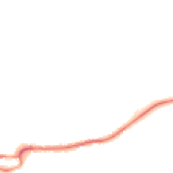 Night-time road noise heatmap for S43 1DL