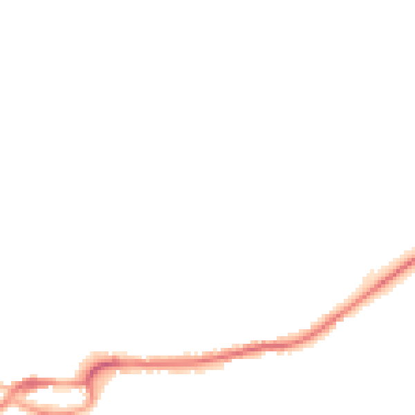Night-time road noise heatmap for S43 1DP