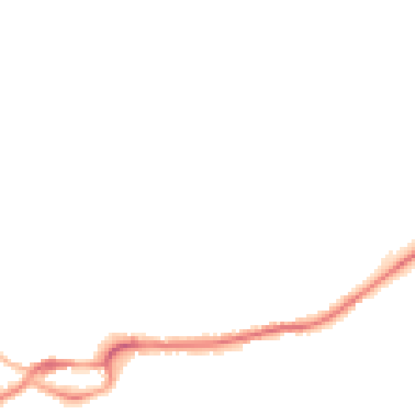 Night-time road noise heatmap for S43 1DR