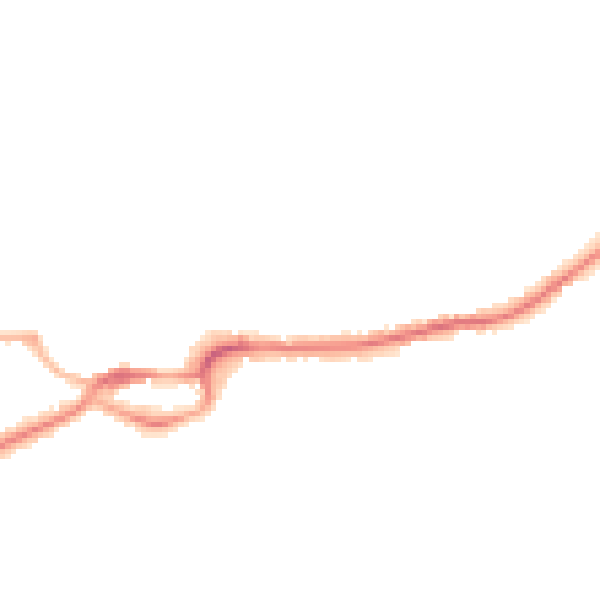 Night-time road noise heatmap for S43 1EE
