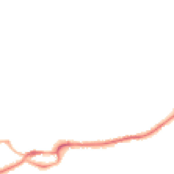 Night-time road noise heatmap for S43 1EN