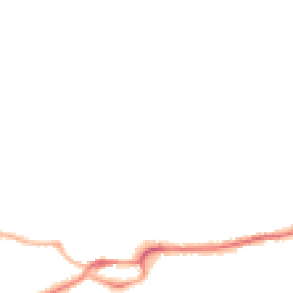 Night-time road noise heatmap for S43 1JD