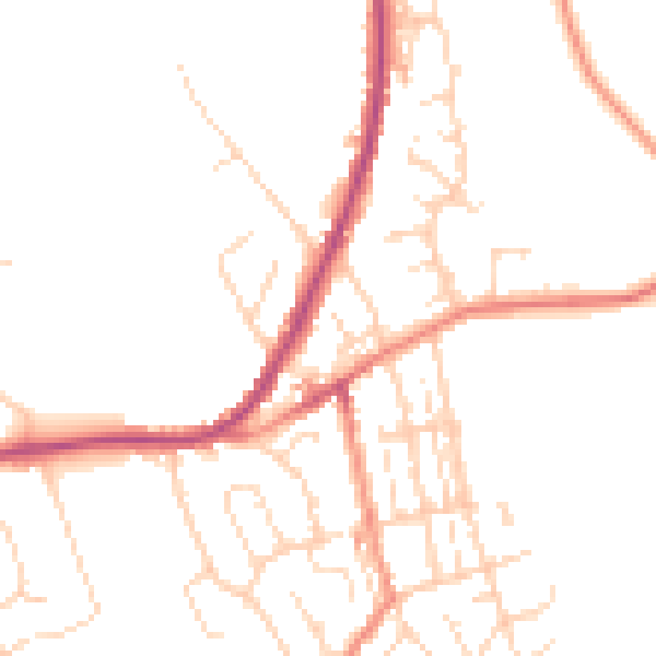 Daytime road noise heatmap for S43 2AU