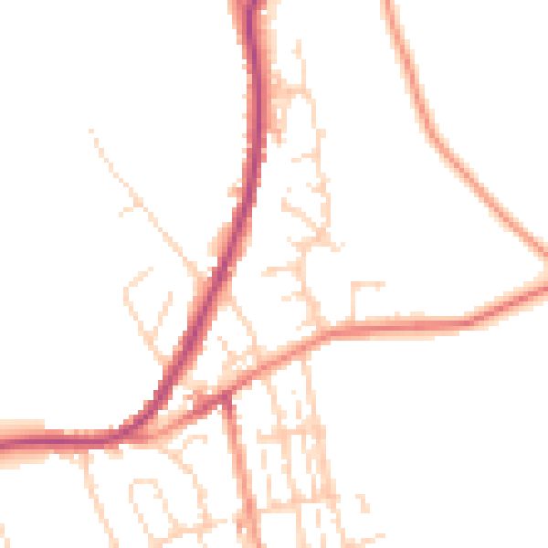 Daytime road noise heatmap for S43 2DH