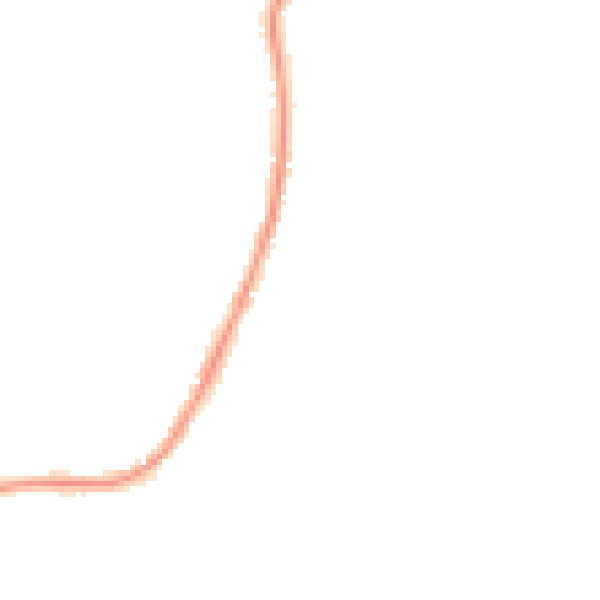 Night-time road noise heatmap for S43 2DH